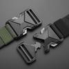 Buckle Fashionable Alloy Men Nylon Woven Waist Belt For Daily And Outdoor Use