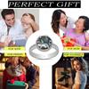 10X10 Mm Natural Abalone Shell Gemstone 925 Sterling Silver Prong Set Ring For Women & Girls