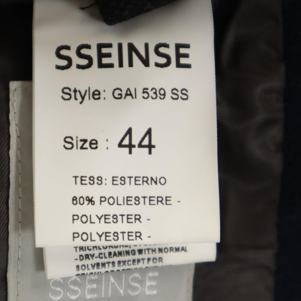 SSEINSE Striped Pattern tailored jacket 44 Navy blazer Men's Used