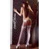 Cottelli LEGWEAR - Sexy Weiße Strümpfe mit Weißer Spitze 4