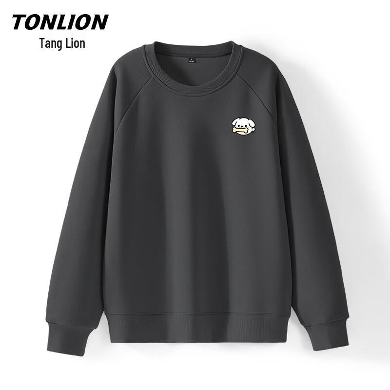 TonLion Men's Heavyweight Crewneck Sweatshirt