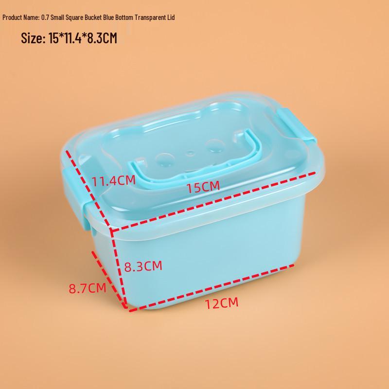 

Прозора портативна коробка для зберігання для закусок, іграшок та використання в автомобілі