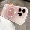For Magsafe Gradient Hand Wrist Strap Case for iPhone 17 16 15 14 Pro Max 12 13 Magnetic Lanyard Color Contrast Shockproof Cover