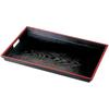 Made In Wood Grain Side Black and 45cm X X J-Kitchens Tray, Japan, Artistic, Non-Slip, A) 5-Shaku Tray, Red, S, 29.8cm 4.1cm