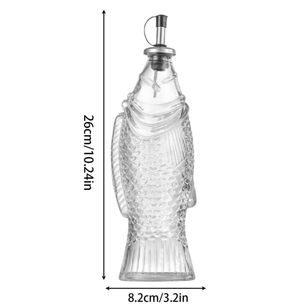 

Бутылка соевого соуса 500 мл Графины для рыбы Стеклянные бутылки с пробками Кухонный бытовая кунжутное масло Контейнер для воды Кувшин для уксуса