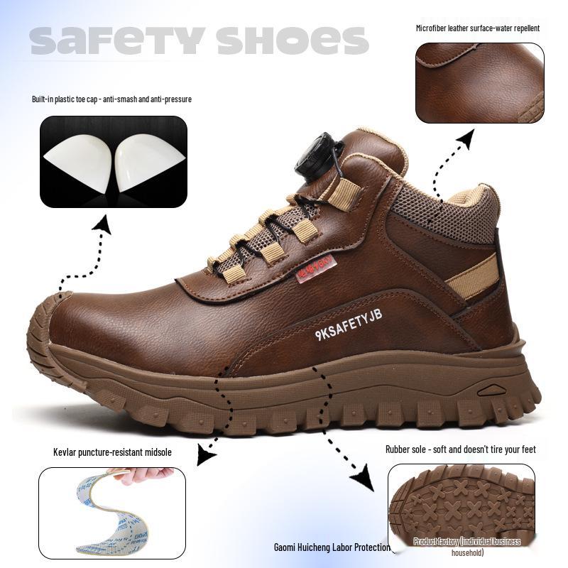 Scarpe di Sicurezza Temu Isolate 6KV | Antishock | Antiperforazione | Resistenti all'Abrasione | Pelle in Microfibra | Idrorepellenti | Scarpe da Lavoro