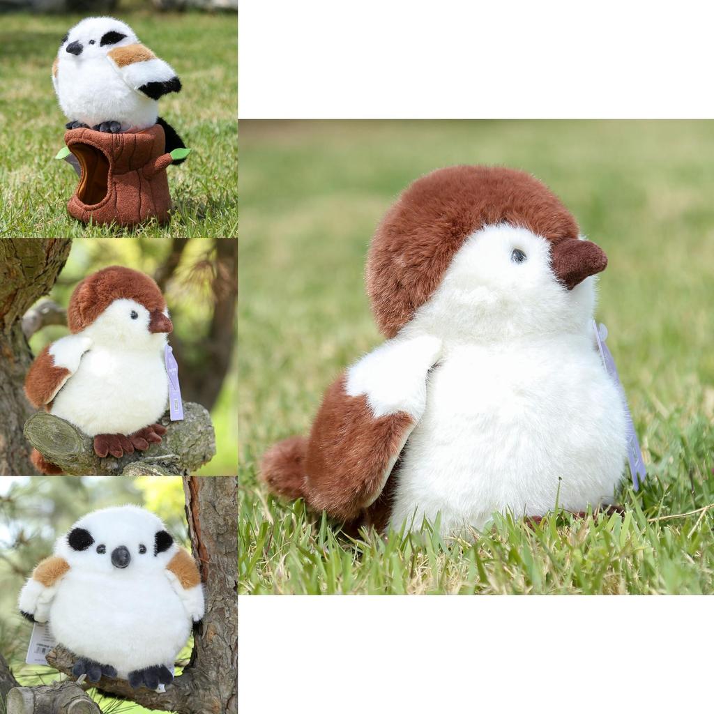 Peluche d'Animal Petite Collection d'Oiseaux Avec Remplissage en Coton PP Pour Cadeau d'Enfant