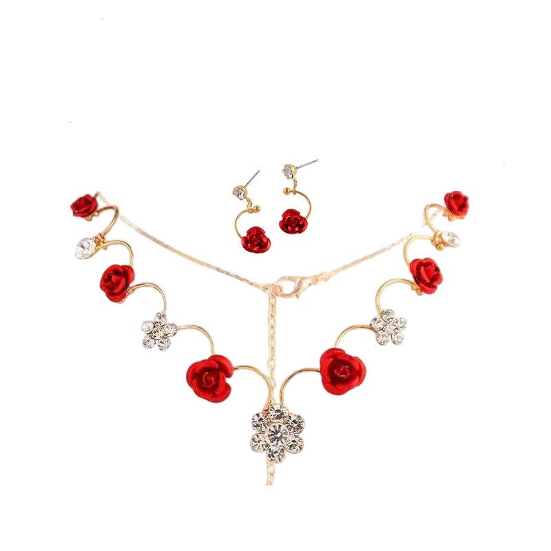 

Свадебный головной убор Набор из трех предметов Корейский лесной ободок для волос Красные аксессуары для волос Сказочный обруч для волос Аксессуары для свадебного платья для тоста