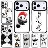 Sött tecknad djur Panda Fodral för iPhone 17 Air 16 15 11 12 14 13 Pro Max Stötsäkert Skydd