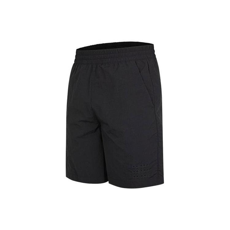 adidas neo Side Large Logo Athleisure Casual Sports Shorts Black Men s GP6392 L