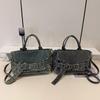 Wash Denim Women Luxury Designer Handbags And Purses New Buckle Design Commuting Shoulder Crossbody Bags Large Capacity Toes
