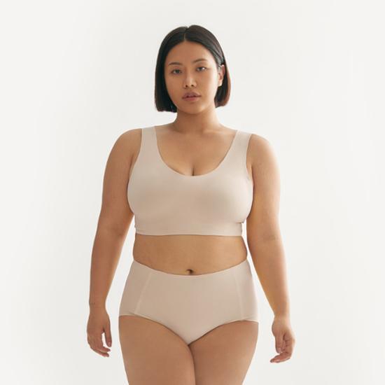 Skinny Five Sheer Bra & Panties Organic Special Set (Skin Set/Black Set)