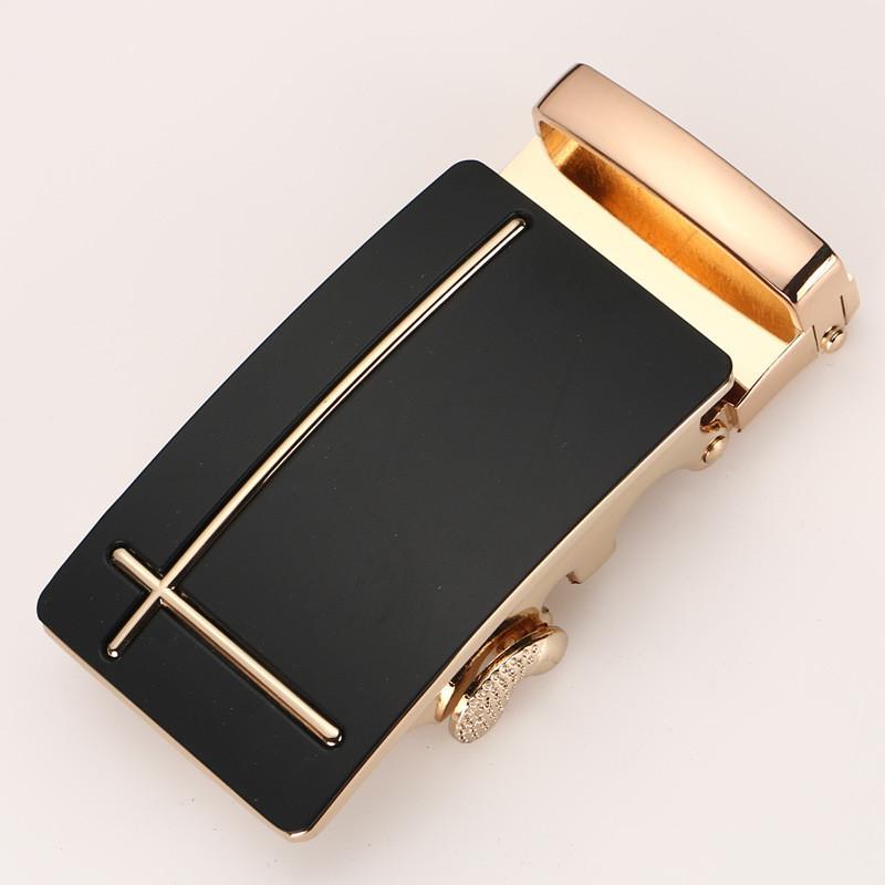 Mens Fashionable 35cm Automatic Buckle Waist Belt Durable Metal Design For Business Casual Or