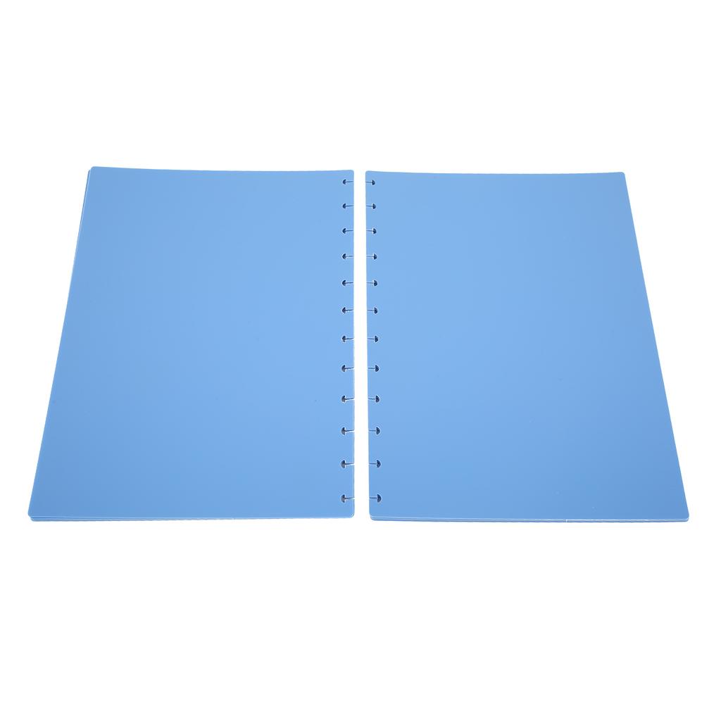 10 Pcs Discbound Notebook Cover Thickened Frosted Texture Blue Mushroom Hole Diary Cover for Dia