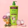 SESA Ayurvedisches Anti-Haarausfall-Shampoo für trockenes, krauses Haar 500ml | Parabenfreier Kräuterreiniger für Spliss und stärkere Wurzeln