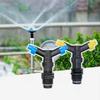 Y-shape Automatic 360 Degree Rotating 2-outlets Sprinkler Head 1/2" 3/4" Male Thread Garden Agriculture Lawn Irrigation Sprayer