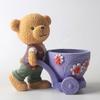 Pulling Bear Flower Pots Mold Epoxy Resin Molds Pen Holder Candle Holder Cement Planter Silicone Mould Home Decorations