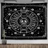Zodiac Astrology Constellation Tapestry Indie Hippie Sun Moon Tapestry Tarot Astrology Altar Tablecloth Aesthetic Room Decor