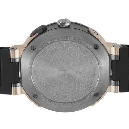 Versace V-EXTREME Dual Time Watch, Bronze Dial, Stainless Steel, Sapphire Crystal, Quartz Movement, 46mm, Swiss Made, VECN00319, Men's, Brown