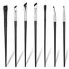 7 Pcs Eyeliner Brushes Set, Ultra Thin Flat Angle Eye Makeup Brush Slanted Angled Eyebrow Brushes Eye Liner Brush for Professional Makeup Application