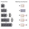 High Quality 3 Gang 1 Way Aluminum LED Panel Wall Light Switch Indicator Smart Life Waterproof Gold Colors Max Current 10A Max