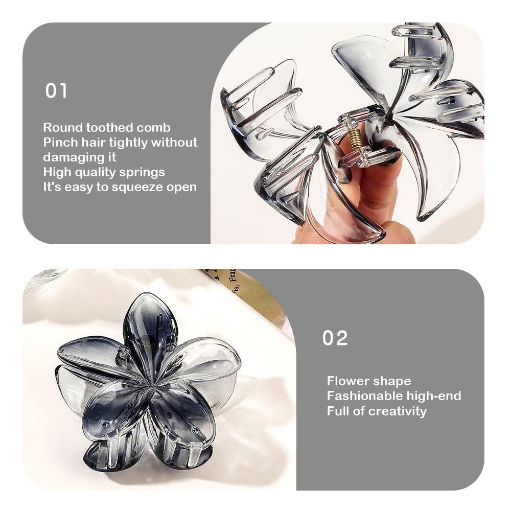 Plumeria Hair Clip Large High-grade Gradient Flower Hair Clip 1pc
