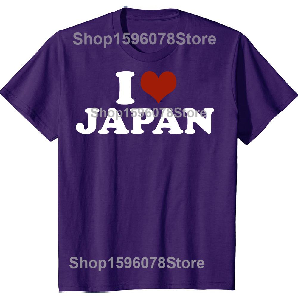 

Funny I Love Japan Graphic T-shirts Men Women Fashion Casual Tshirt 100% Cotton Loose Oversized Crewneck Collar Hip Hop T Shirt XL