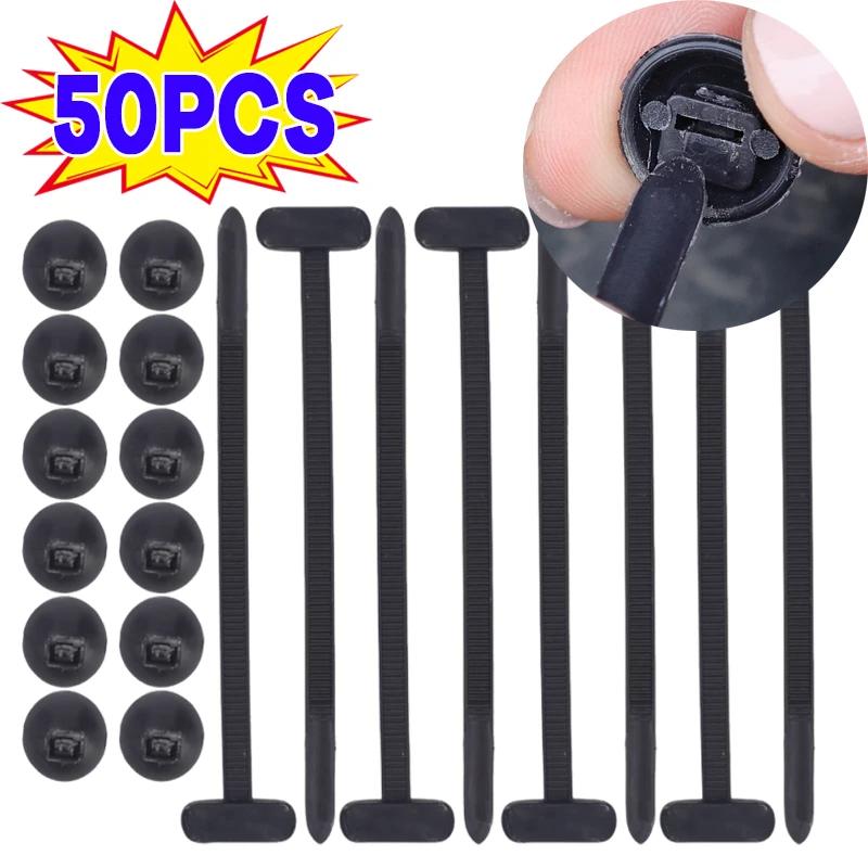 Universal Nylon Cable Tie Buckle Auto Fastener Screw Replacement Clip Car Fender Trunk Engine Guard Panel Wire Management Secure