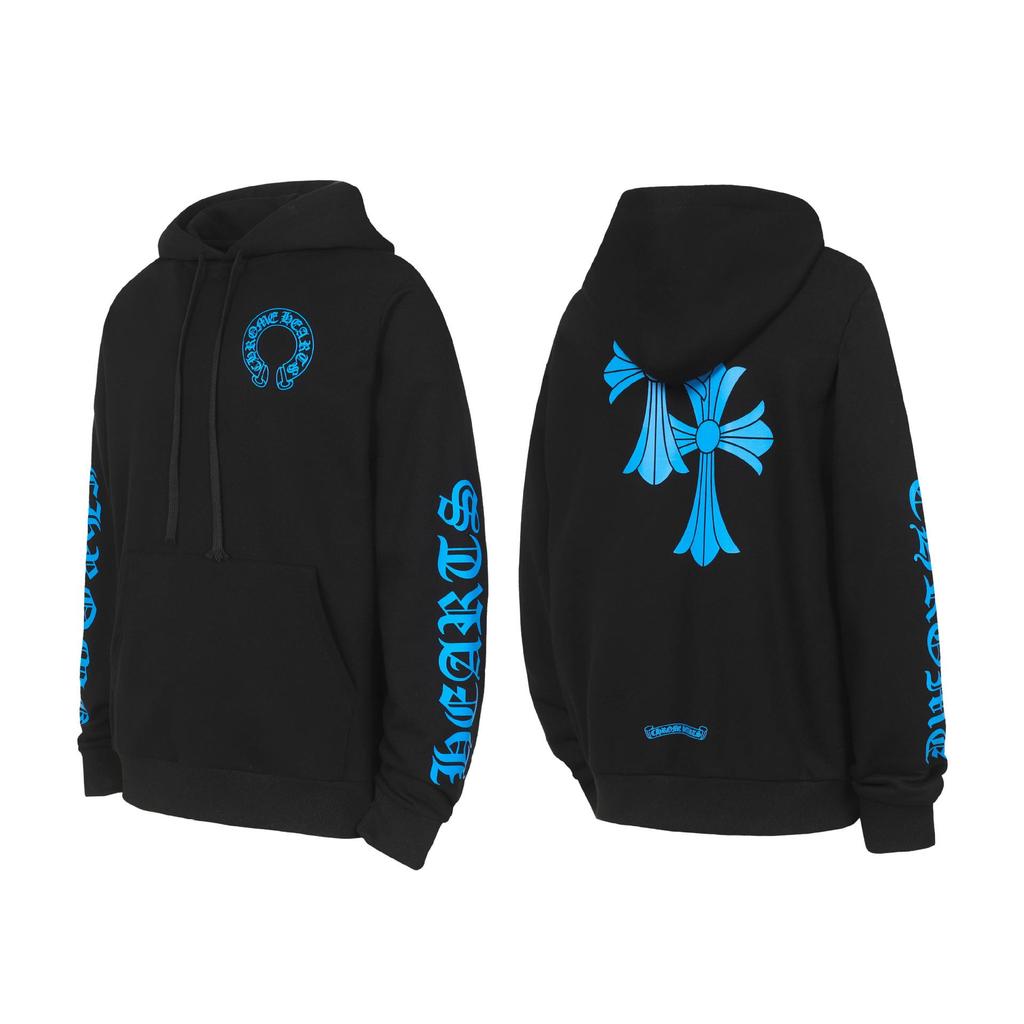 Unisex Autumn/Winter Horseshoe Hoodie with Sanskrit Print - European & American Trend