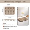 Non-stick Carbon Steel Muffin & Cake Mold (4/6/9/12 Cups)