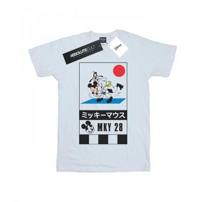 Womens/Ladies Mickey And Goofy Karate Cotton Boyfriend T-Shirt
