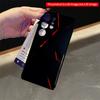 2DFlat Samsung phone case Red-Lit Geometric Fragment Design Applicable to Galaxy S22 S23 S24 S25ULTRA S26 A12 A13 A14 A15 A16