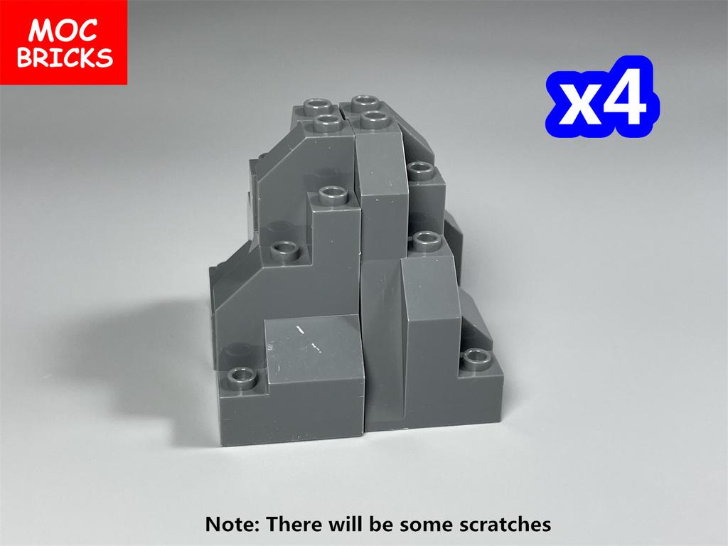 MOC Blocks Luminous Wolf Drawbridge Bridge Rock Panel Rockery Mountain DO IT YOURSELF City Street View Adventurer Movie Model Children Playthings