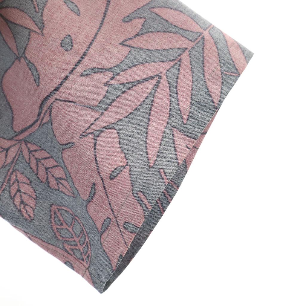 Mean Made In Japan Leaf Pattern Short Sleeve Open Collar Aloha Shirt 2 Men's Used