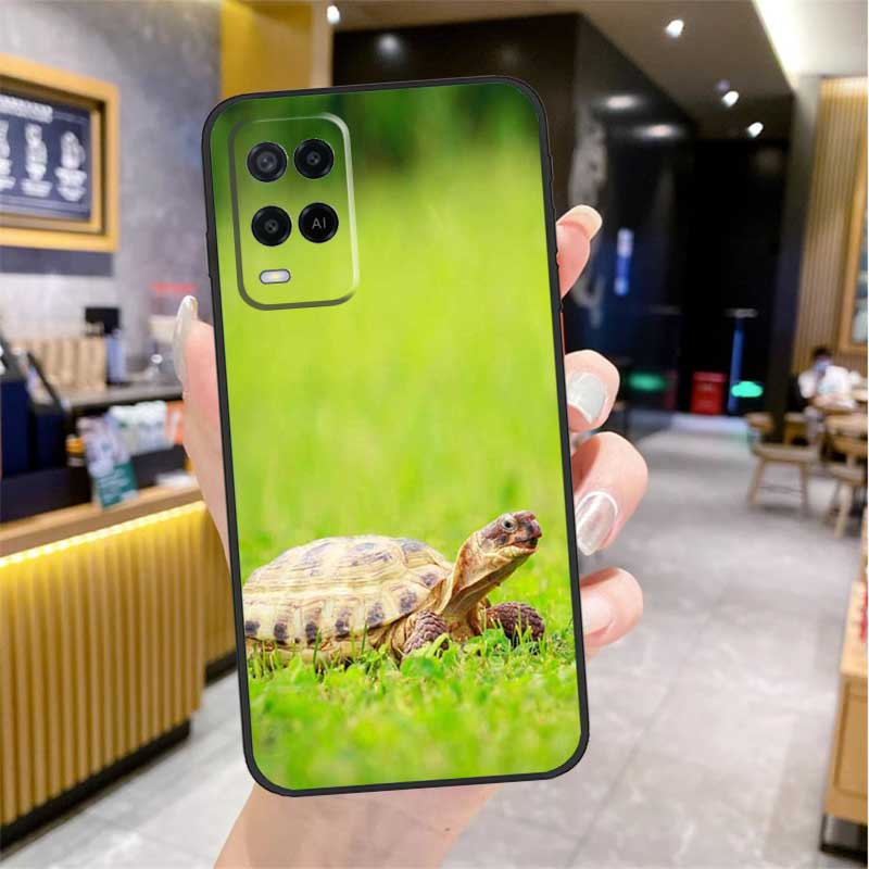 Swimming Freshwater Sea Turtles Case For Oppo A96 A76 A16 A17 A18 A60 A80 A40 A38 A58 A78 A98 A94 A74 A54 A15 A57 A77 A5 Pro