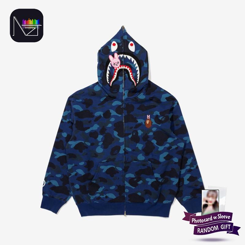 [PRE ORDER] STRAY KIDS × BAPE – Dwaekki SHARK FULL ZIP HOODIE (Changbin Ver.)