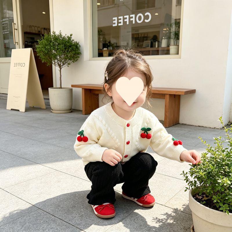 Boys Girls Knit Sweater Single Top / 2Pcs Set Soft Knitted Fabric Warm Children Casual Outfit For Daily Wear