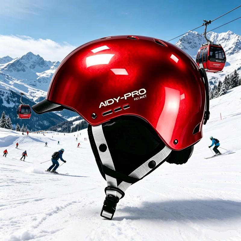 AIDY Ski Helmet Adults Unisex Snowboarding Alpine Skiing ABS EPS Safety Headgear L Size 58-61cm