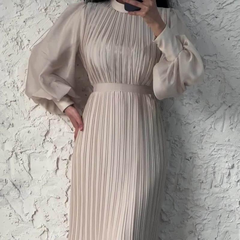 Schnür-Rüschen-Lockeres Maxi-Kleid für Damen Hohe Taille Elegant Bandage Patchwork Freizeitkleid Weibliches Sommer-Langes Kleid