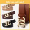 Womens Highend Business Leather Belt With Alloy Buckle For Office Chic Dress And Denim