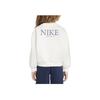 Nike Swoosh Sportswear Crewneck Pullover Casual Comfort Kids Tops Sail-White IB8433-133