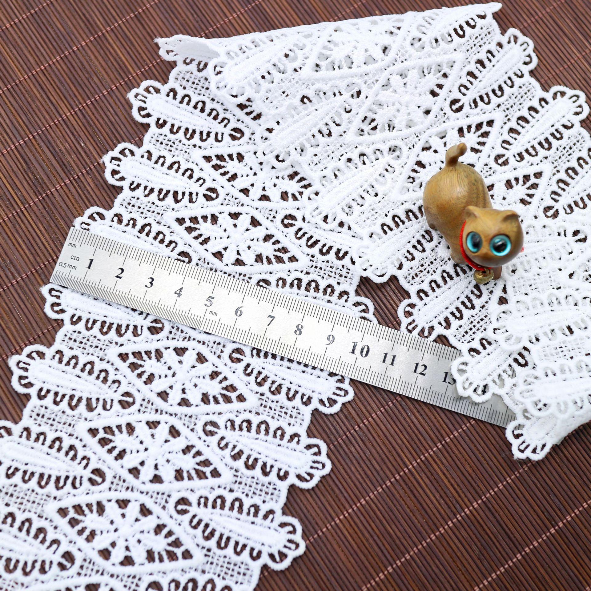 Полая Молочная Шелк Водорастворимое Кружево DIY Одежда Юбка Сшивание Домашний Занавеска для Кровати Аксессуары WM1808