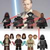 Durable Abs Plastic Minifigures Darth Vader Obi-wan Kenobi Childrens Building Blocks Set