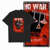Coolmind X0010 100% Cotton Anti-war Print Exclusive Graphic Men T Shirt Big Size Men Tshirt Casual T-shirt for Men Tees