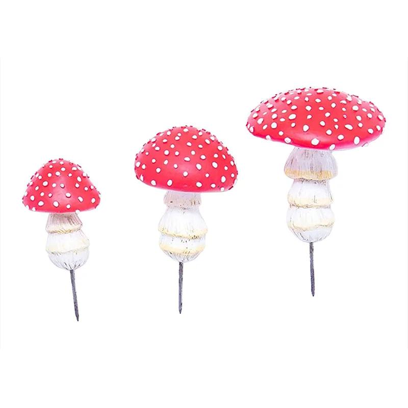 

Garden Decoration Mini Mushroom Glowing in Dark Crafts Fairy Garden Style Container Statue Decoration Doll House DIY
