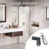 Strong Steel Shower Door Brackets No Tool Need Shower Hinges Corrosion Resistant Bathroom Hardware for Household Use