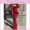 Style Strapless Maxi Dress With Splicing Mesh For Casual And Party Wear