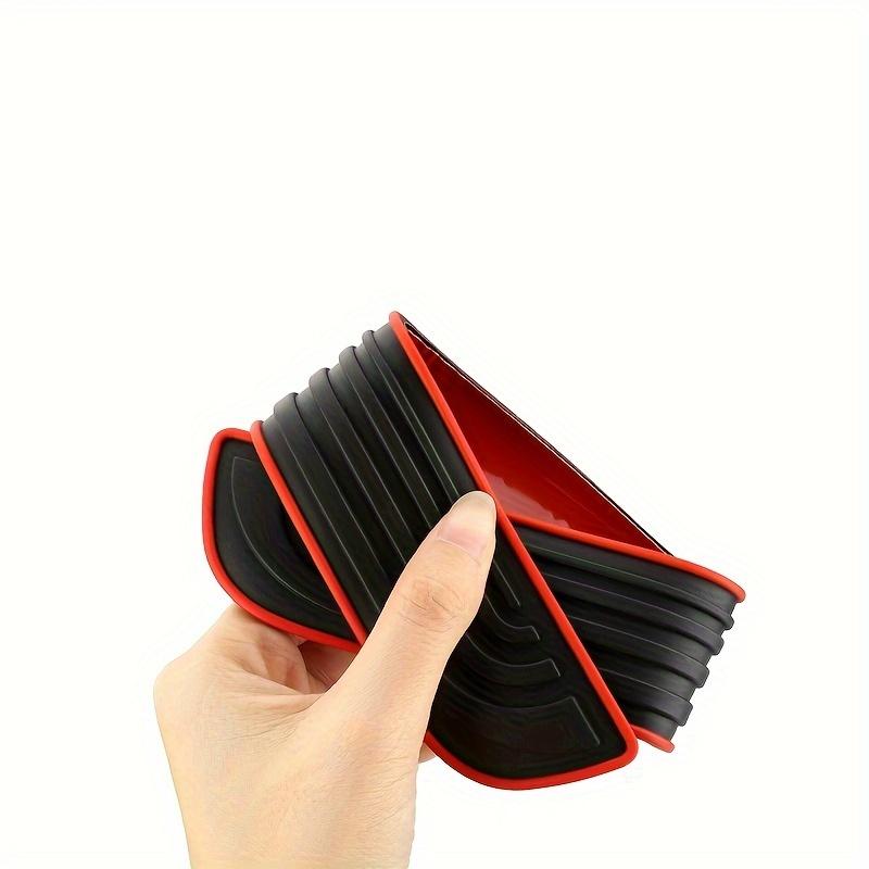 Universal PVC Door Sill Guard 4pcs - Durable Anti-Scratch Trim Protectors, Easy Install Car Decor Accessories