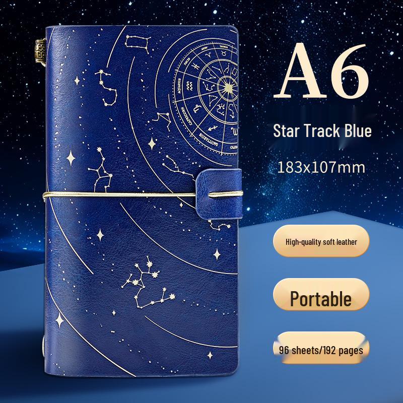 A6 Retro Stamped High-Value Diary and Small Notebook