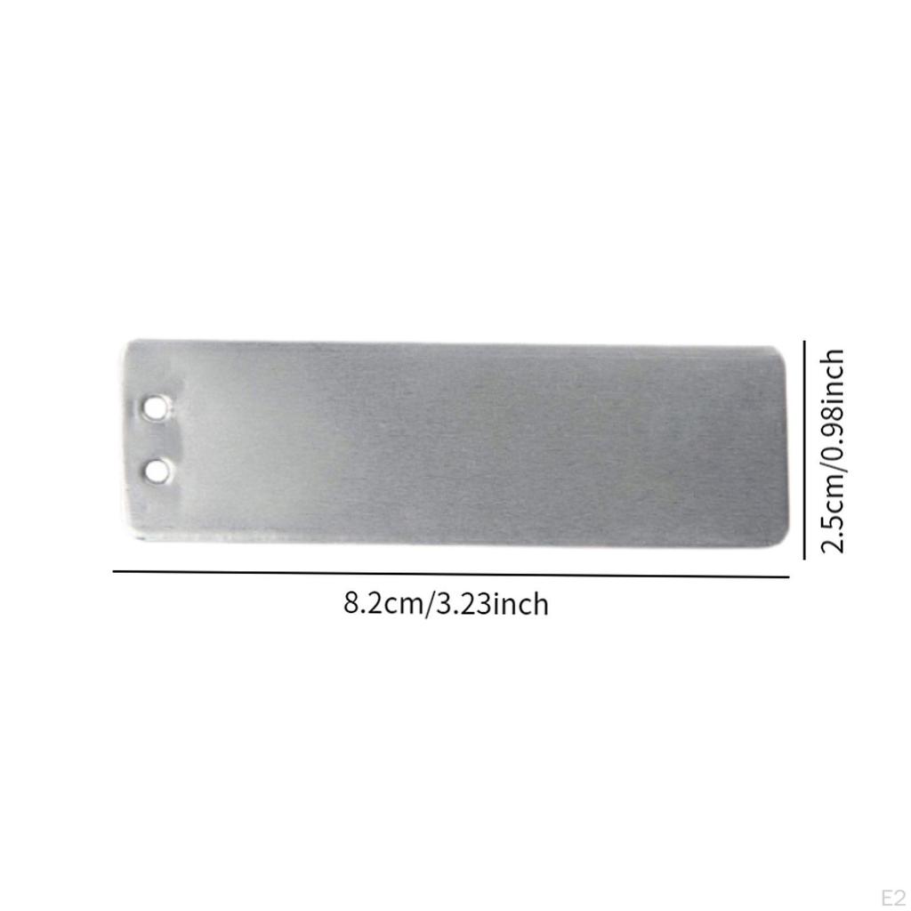 100Pcs Plant Labels Tree Tags Garden with Metal Wires Aluminum Blank for Lawn Indoor Plants